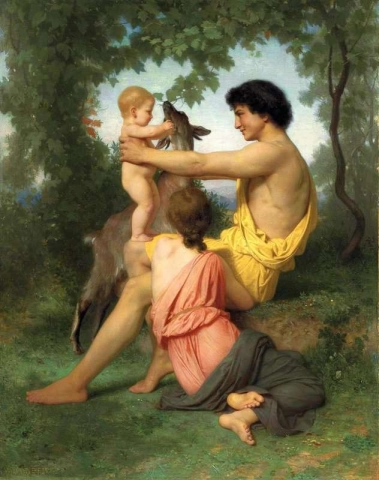 Antik familjeidyll 1855