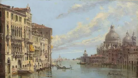A entrada para o Grande Canal de Veneza