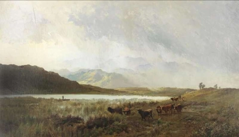 Scotch Moorland e névoa 1876