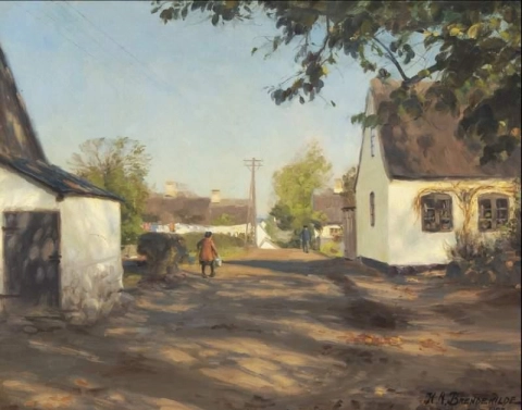 Fra A Village Harvest Time 1923