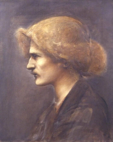 Porträtt av Ignacy Jan Paderewski 1890