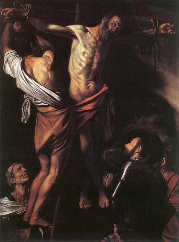 The crucifixion of Saint Andrew