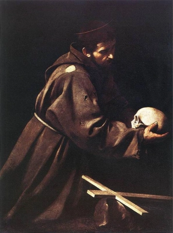 Saint Francis in meditation