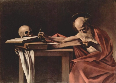 Saint Jerome writing - 1605