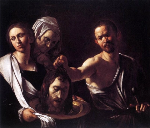 Salome Pyhän Johannes Kastajan pään kanssa - 1607