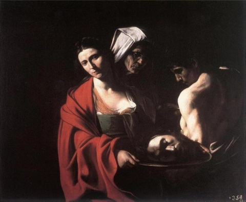 Salome Pyhän Johannes Kastajan pään kanssa - 1609