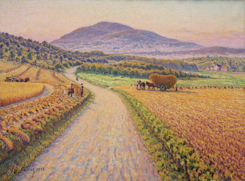 Paesaggio con pagliai 1928