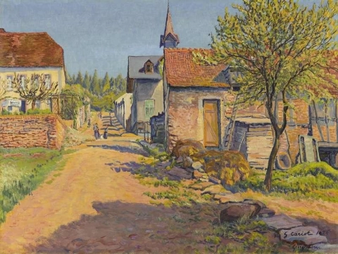 Village Scene Георгенборн 1926