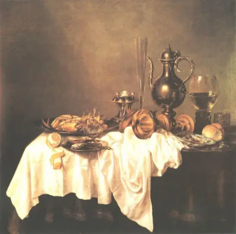 Claesz Heda Willem Ontbijt Met Kreeft