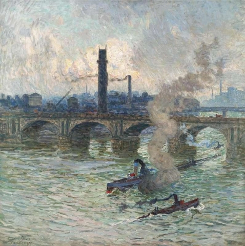 Steam Boats On The Thames