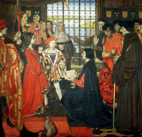 Erasmus og Thomas flere besøker barna til kong Henry Vii i Greenwich 1499 1910