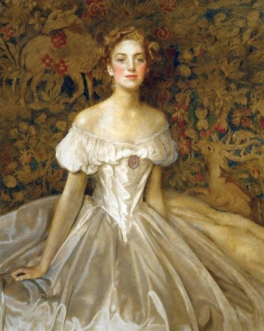 Portrait Of Elizabeth Witts Daughter Of Frederick Vavasour Broom Witts