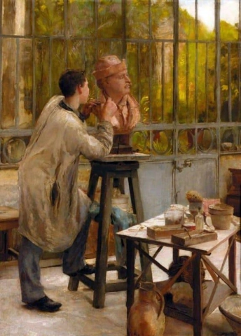 The Sculptor's Workshop 1887