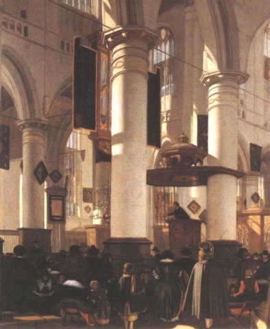 Interno della Chiesa dell'Emmanuel De Witte