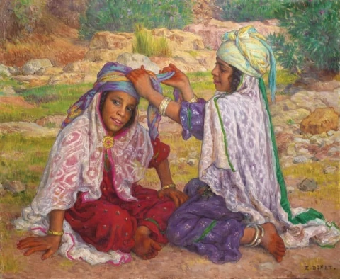 Young Girls Washing Ca. 1908