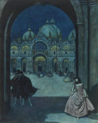 Karnevalen St Mark S Venedig ca 1912