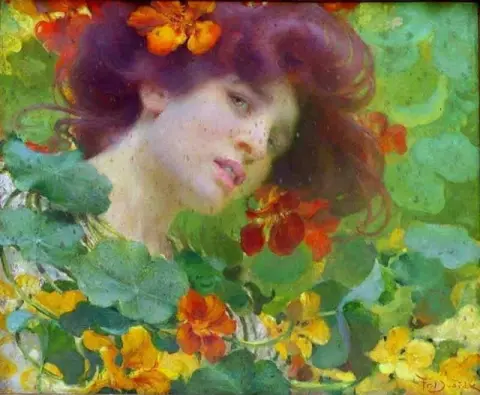 Head Of A Woman With A Wreath Of Cress