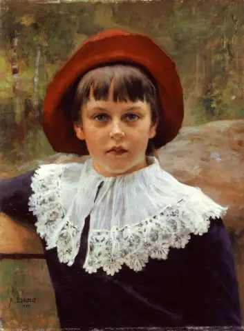 Berta Edelfeltin muotokuva 1884