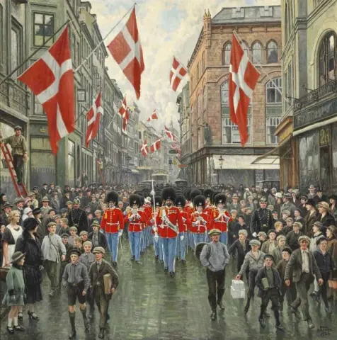 Assinado e datado de Paul Fischer 1925.