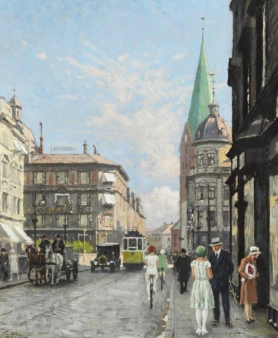 Straatbeeld Van Sint Clemens Torv