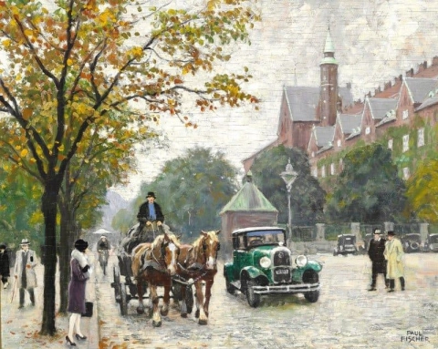 View Of H. C. Andersen S Boulevard And The City Hall Square In Copenhagen