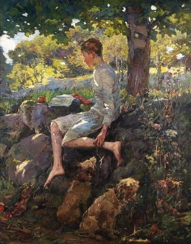 Las medias vacaciones Alec de la escuela Ca. 1905