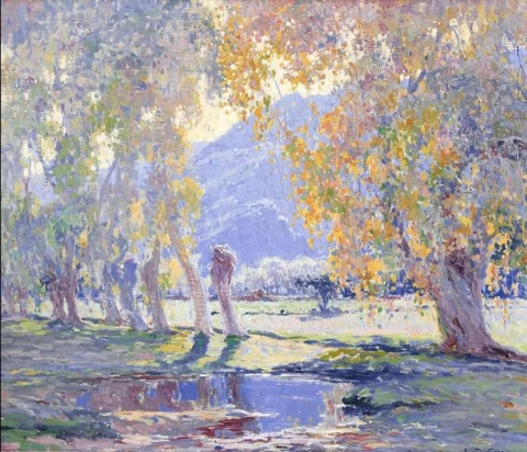 La piscina al atardecer 1923