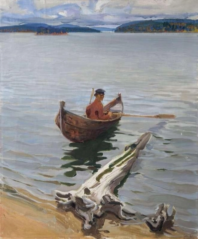 Rower On The Lake 1916