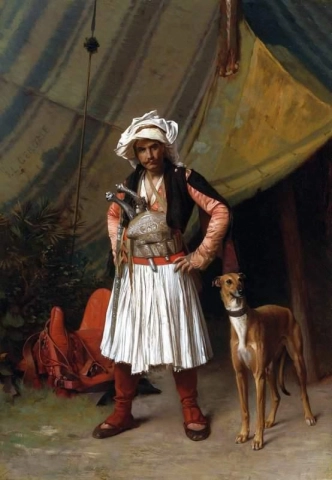 Un Bashi-bazouk y su perro 1867-69