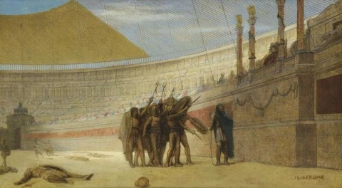 Gegrüßet seist du Caesar Morituri Te Salutant 1858