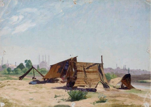 Campamento cerca de Constantinopla