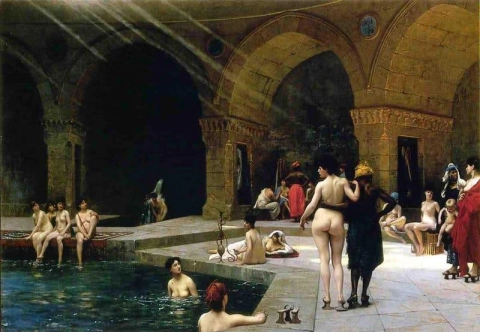 Gran piscina de arbustos 1885