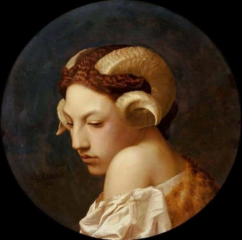 Head Of A Woman Wearing A Ram S Horn Called The Bacchante