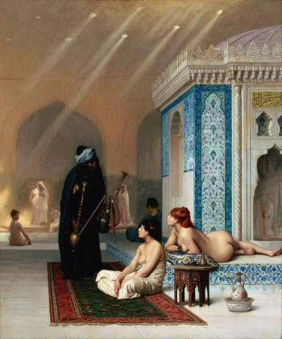 Zwembad in een harem ca. 1876