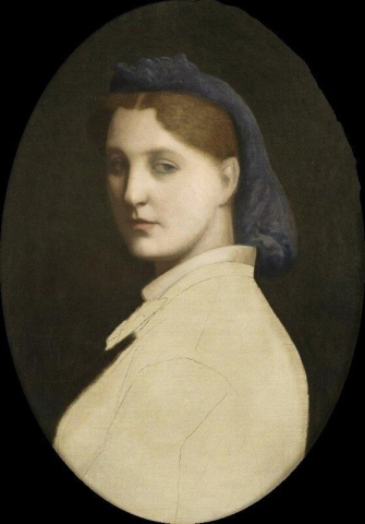 Retrato de Marie Gerome nacida Goupil 1866-70