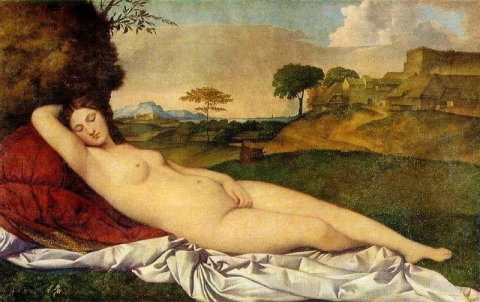 Giorgione Venus in slaap