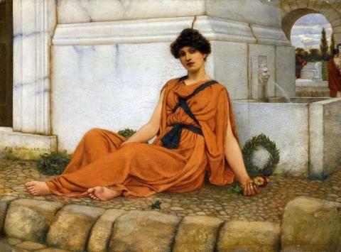 La ragazza dei fiori in riposo, 1897-99 circa