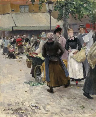 The Marche Des Halles Paris Ca. 1888