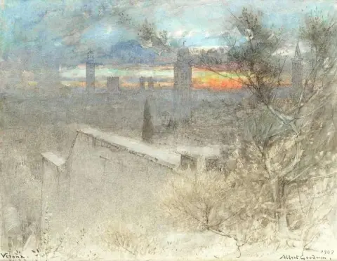 Nos Jardins Giusti - Verona Sunset 1902