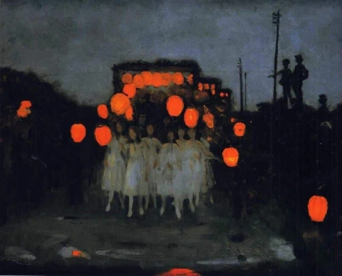 Studie for The Lantern Parade ca. 1922