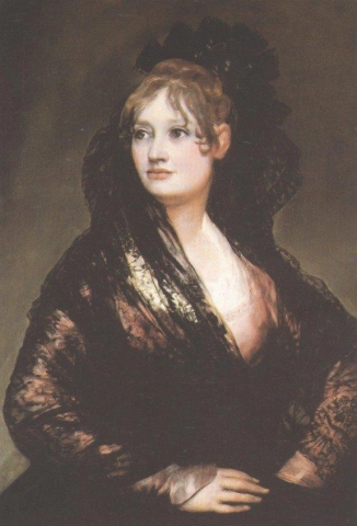 Goya Francisco De Ritratto di Dona Isabel De Porcel