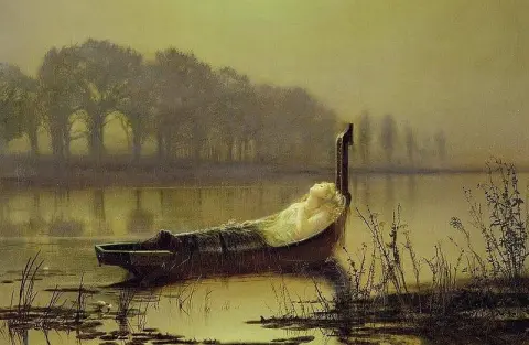 De Vrouwe van Shalott ca. 1875