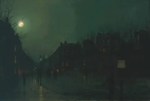 Vista de Heath Street por la noche 1882