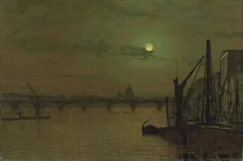 Puente de Waterloo Londres mirando hacia el este 1883