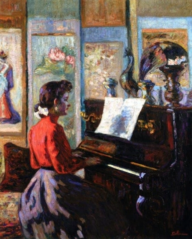 Lo studio del pianoforte 1889 circa