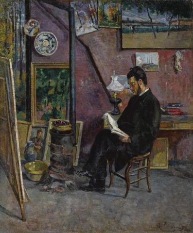 Doctor Martínez en el taller del pintor 1878