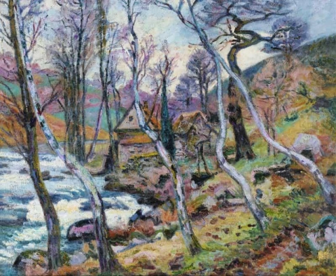 El molino Bouchardon Creuse hacia 1905