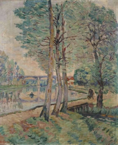 Landskapet i Moret Le-de-france 1902