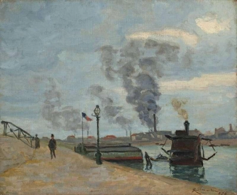 Quais De La Scene Parijs Le-de-france 1874