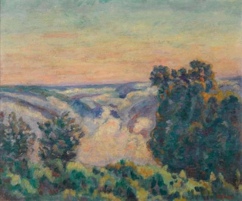 Aufgehende Sonne im Nebel 1919